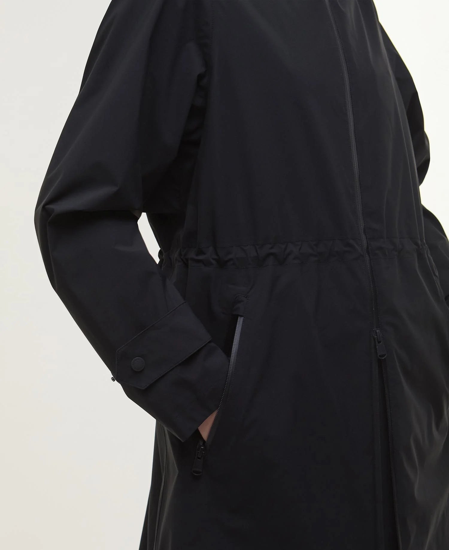 Barbour International Longline Kyra Waterproof Jacket - Black