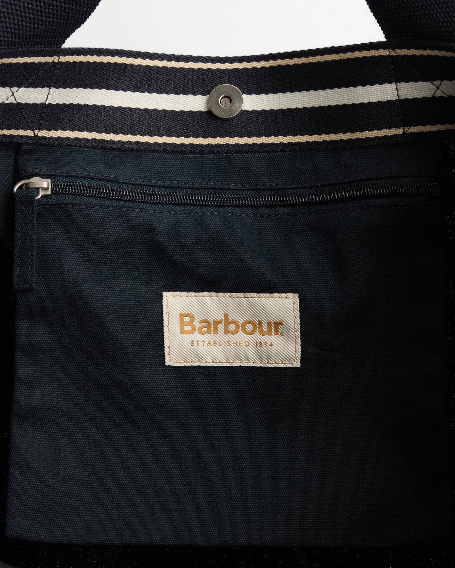 Barbour Logo Beach Tote Bag - Navy