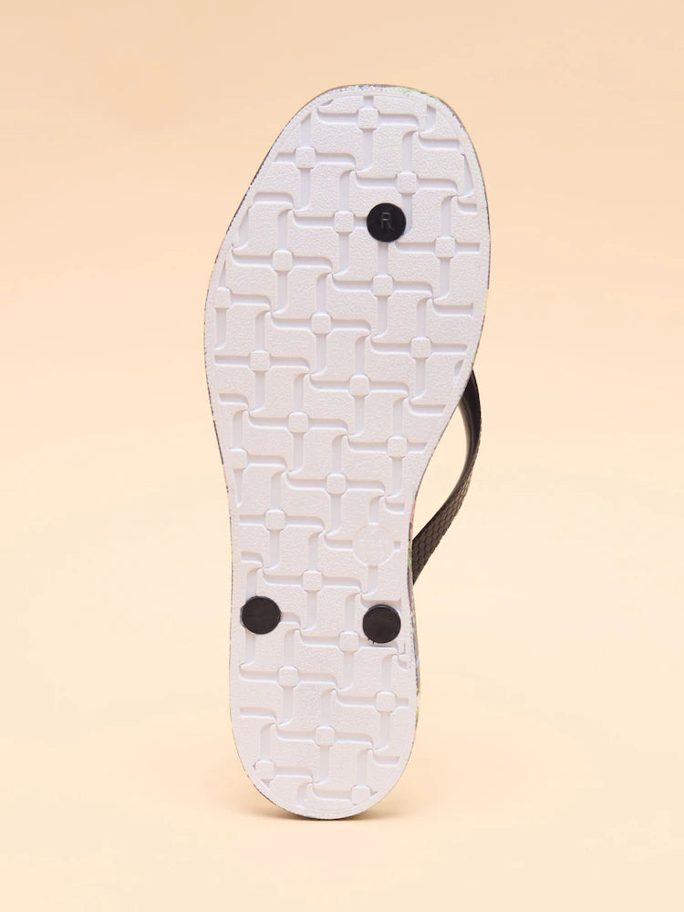 Joules Sunvale Floral Flip Flops