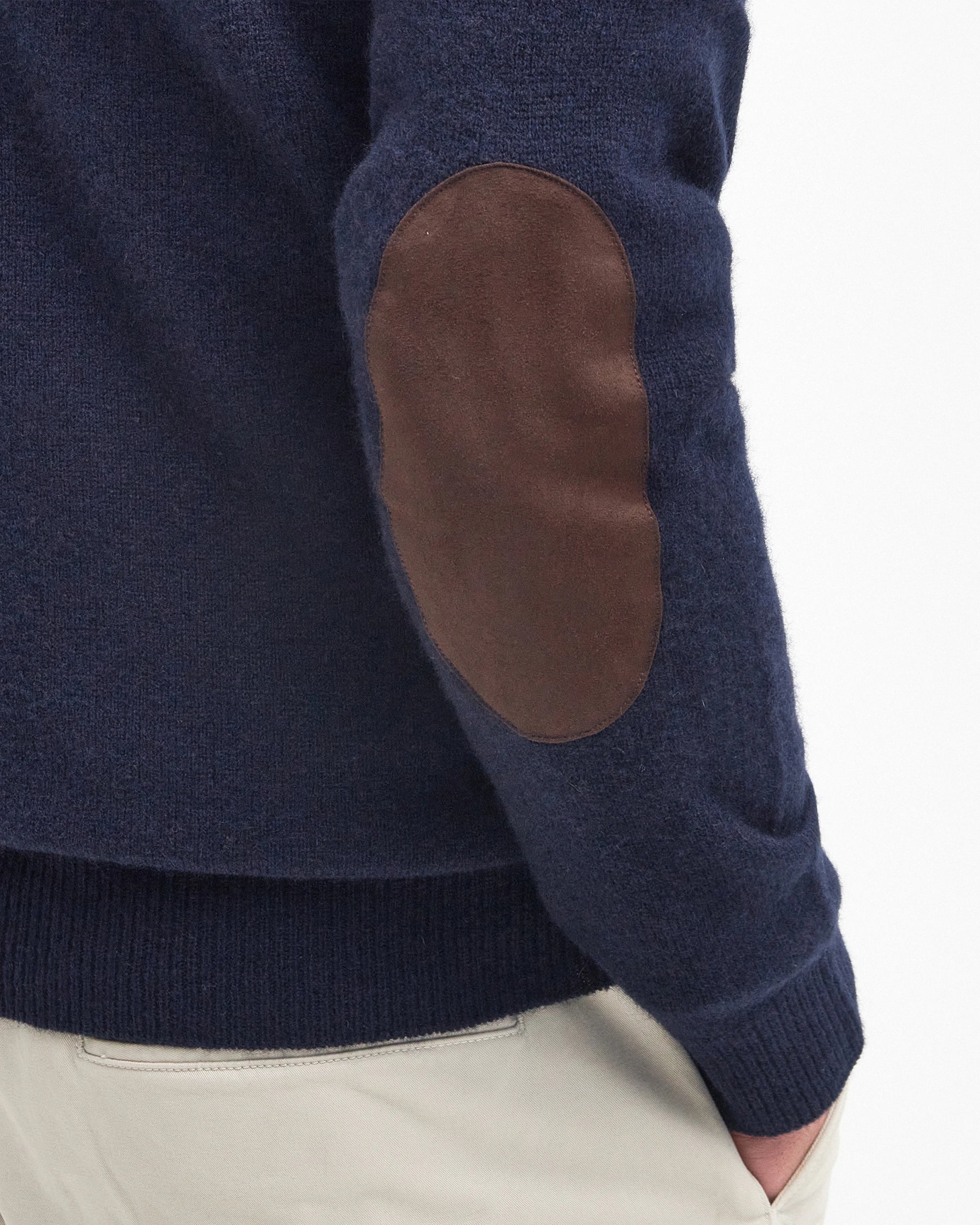 Barbour Essential Patch Half Zip Jumper - Navy