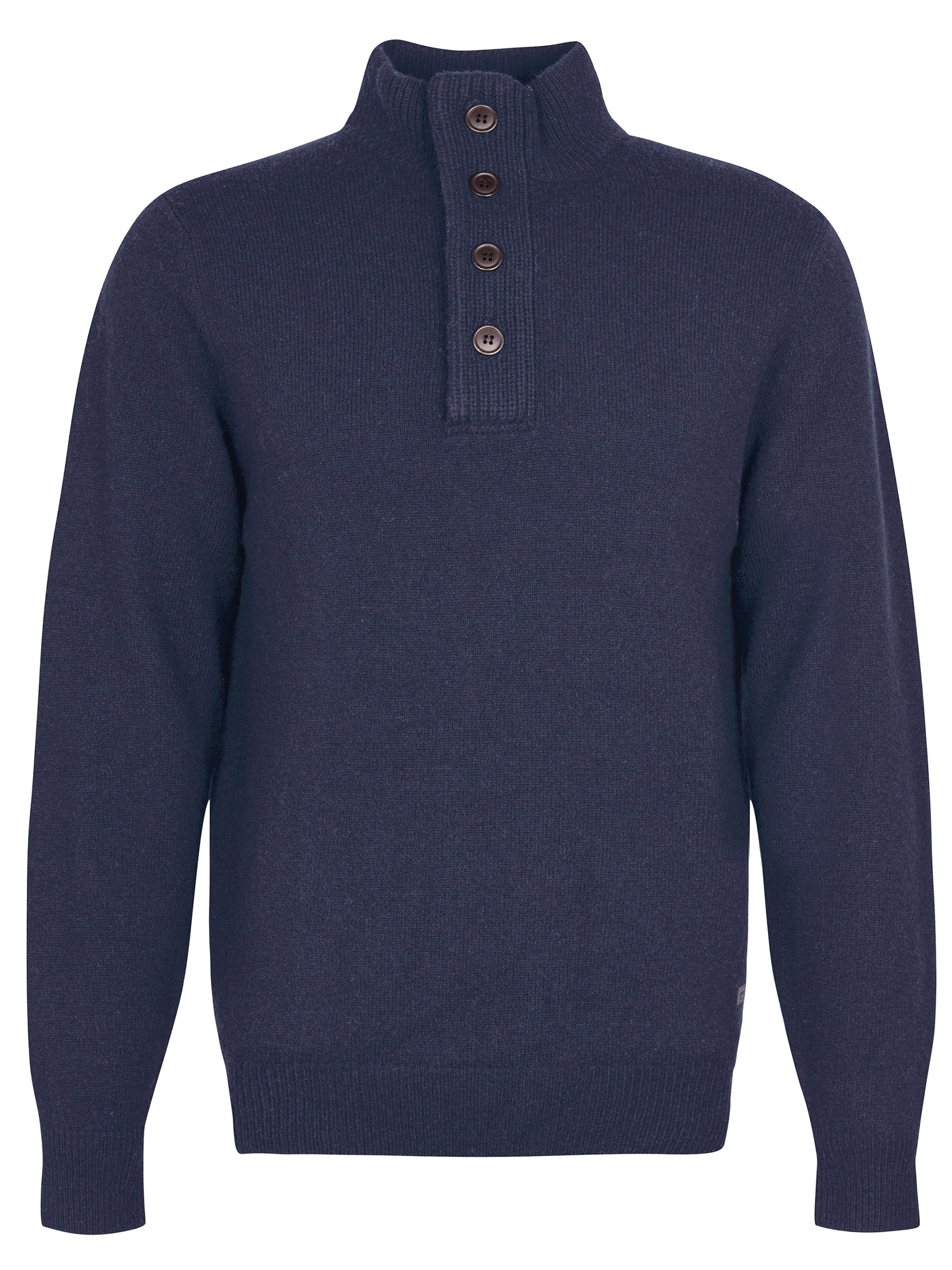 Barbour Essential Patch Half Zip Jumper - Navy