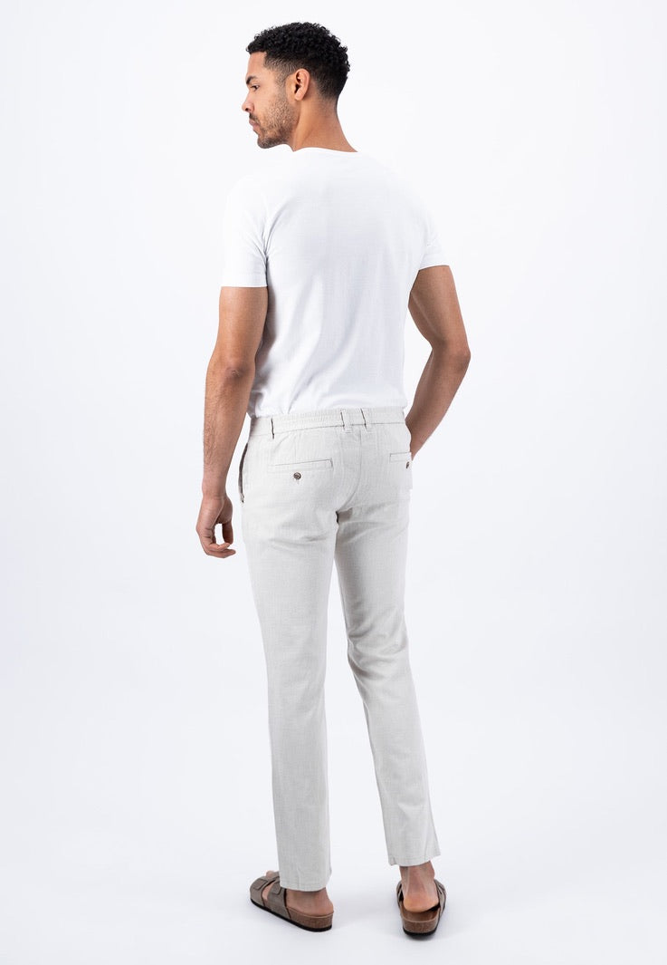 Fynch Hatton Two Tone Chino's - Stone