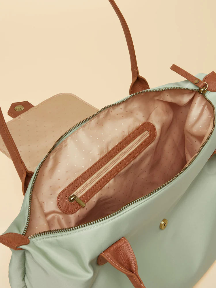 Joules Edie Light Green Tote Shoulder Bag - Pistachio