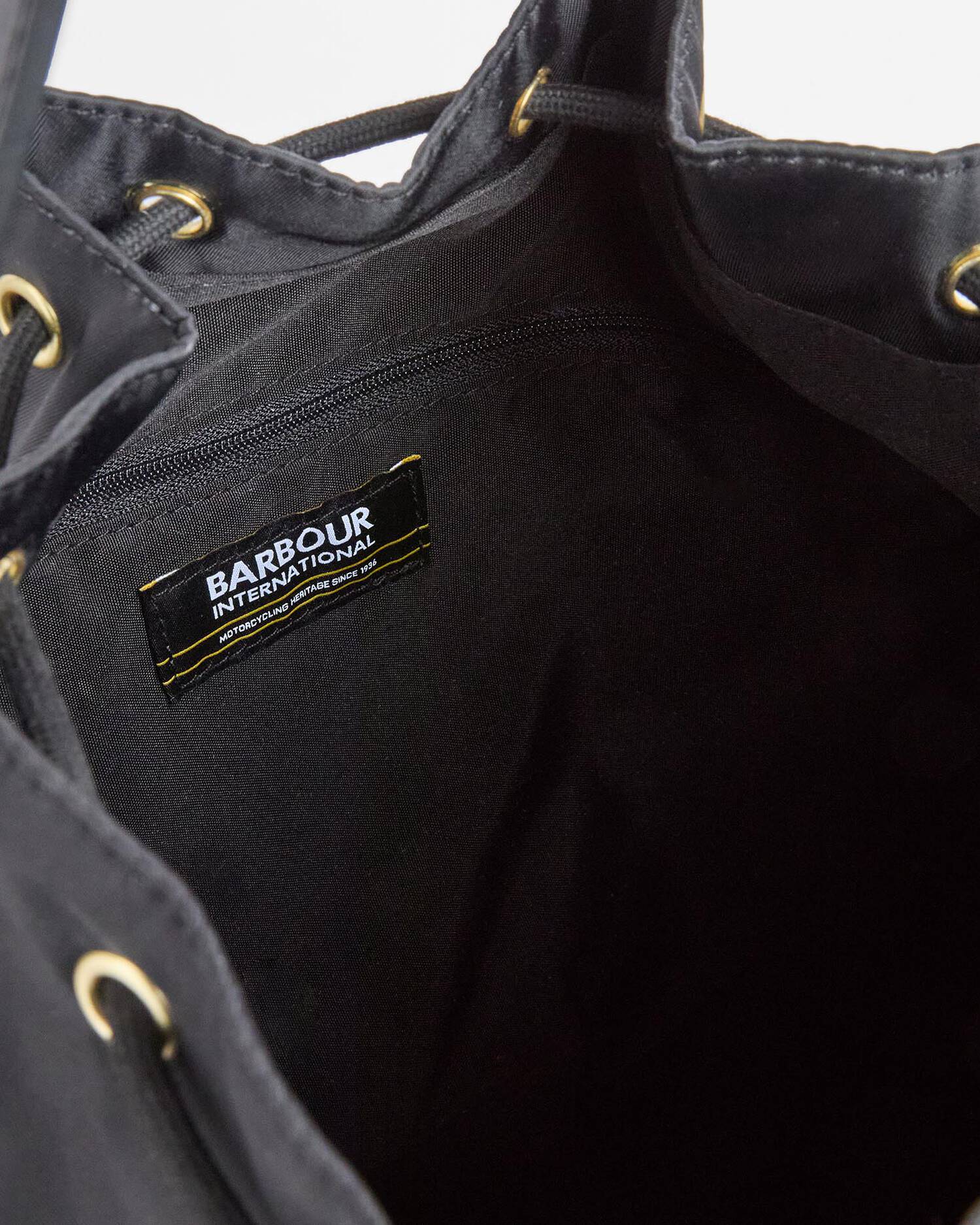 Barbour International Qualify Large Drawcord Tote Bag - Black