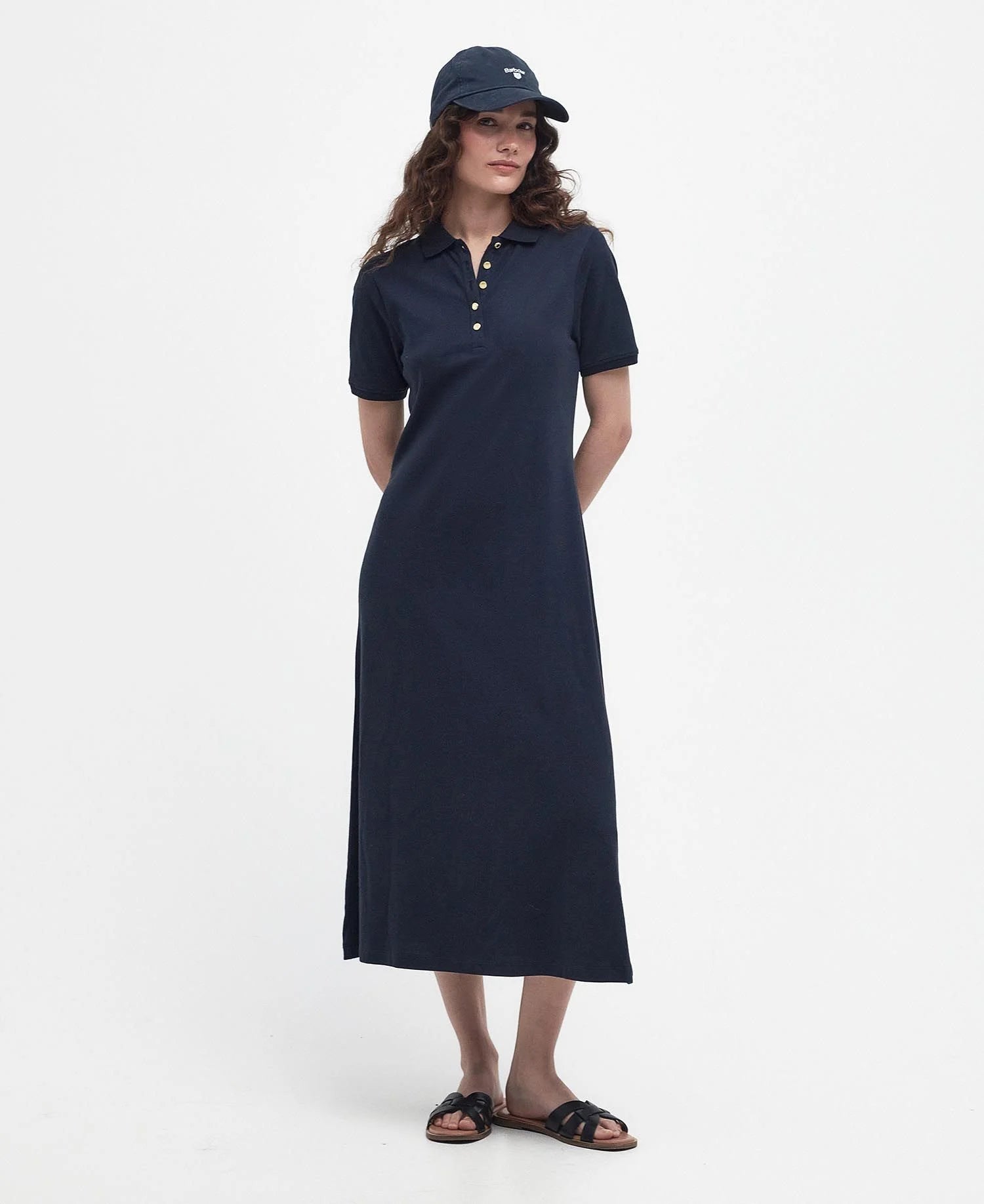 Barbour Celeste Midi Dress - Navy