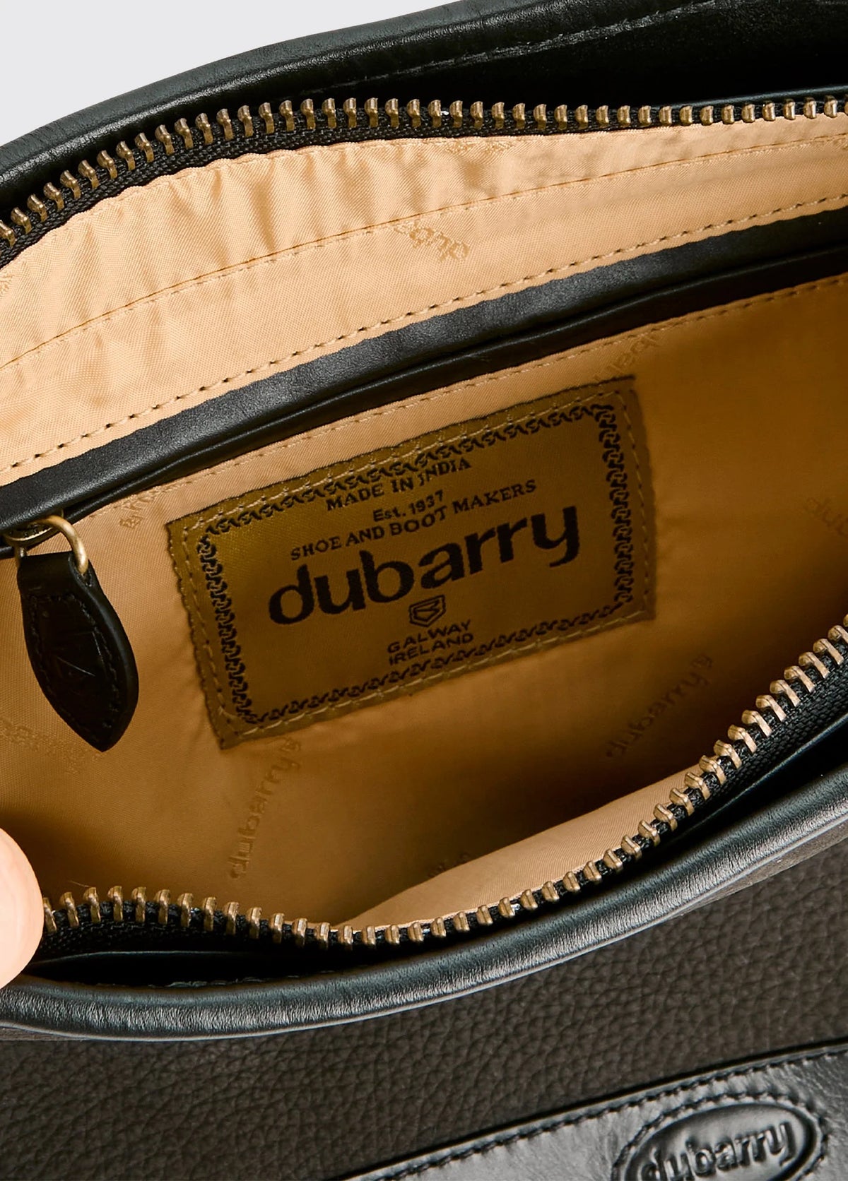 Dubarry Tullyfern Suede And Leather Handbag - Black