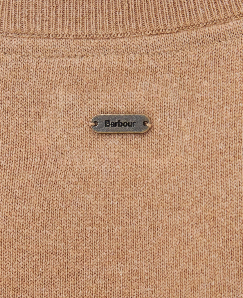 Barbour Pendle Crew Knitted Jumper - Caramel/Fawn