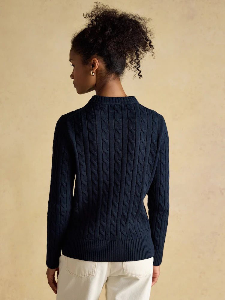 Joules Classic Cable Knit - Navy