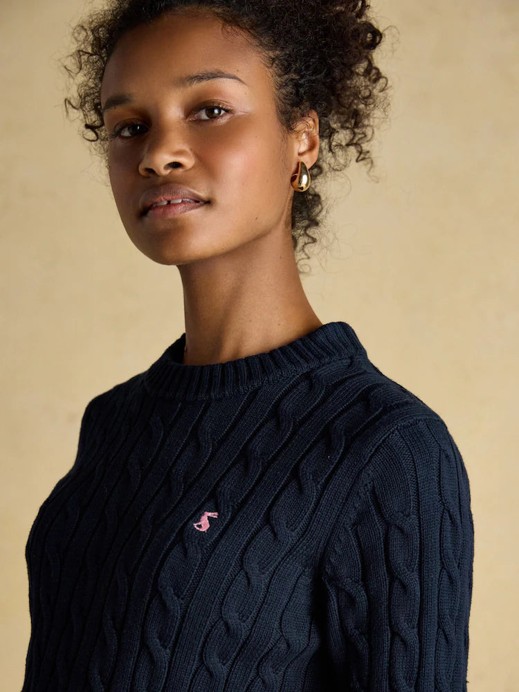 Joules Classic Cable Knit - Navy