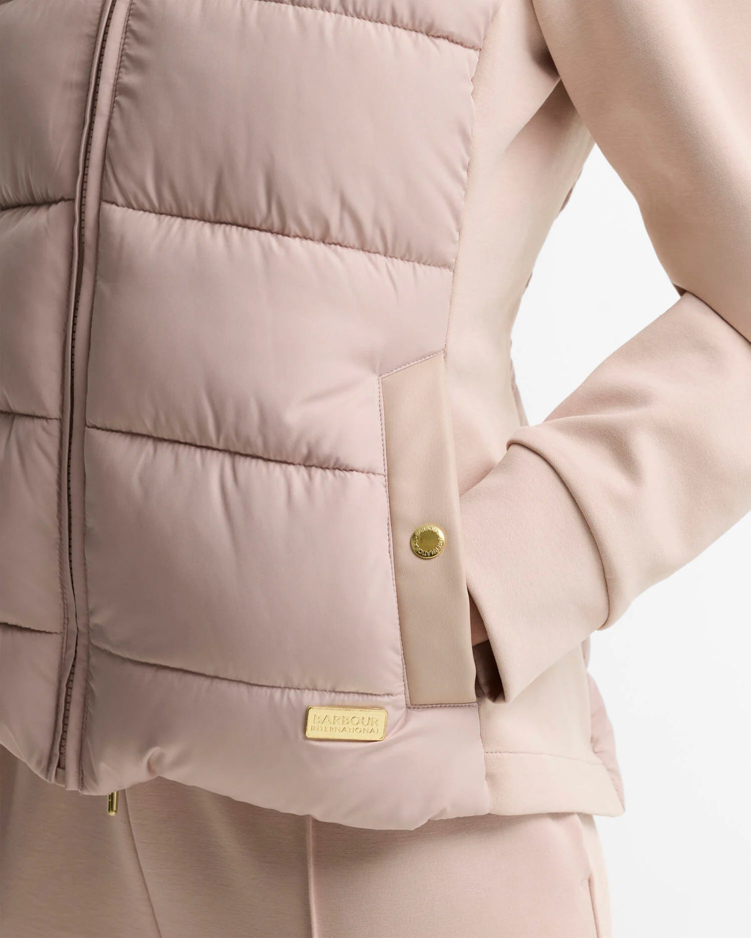 Barbour International Conway Quilted Sweat - Nutmeg