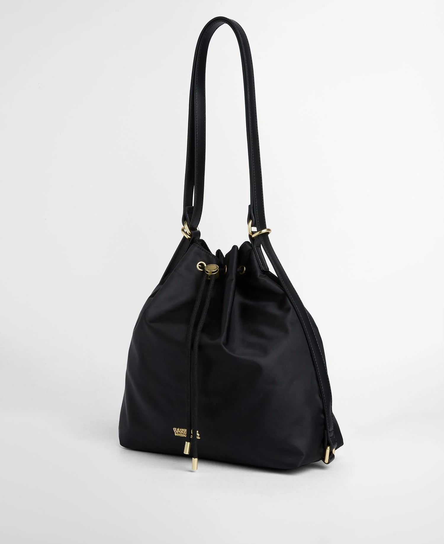 Barbour International Qualify Large Drawcord Tote Bag - Black