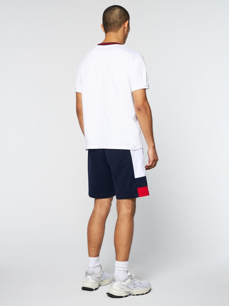 Sergio Tacchini Rainer T-Shirt - White/Adrenaline Rush