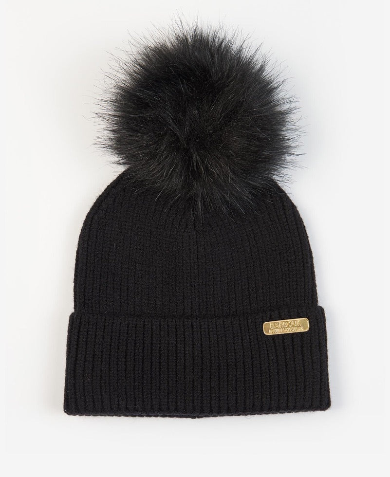 Barbour international Mallory Beanie & Scarf Gift Set - Black
