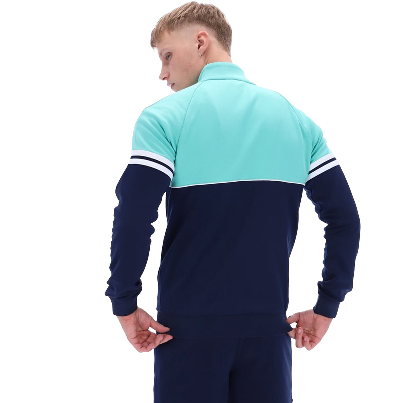 Sergio Tacchini Orion Track Jacket - Pool Blue/ Maritime Blue/ White