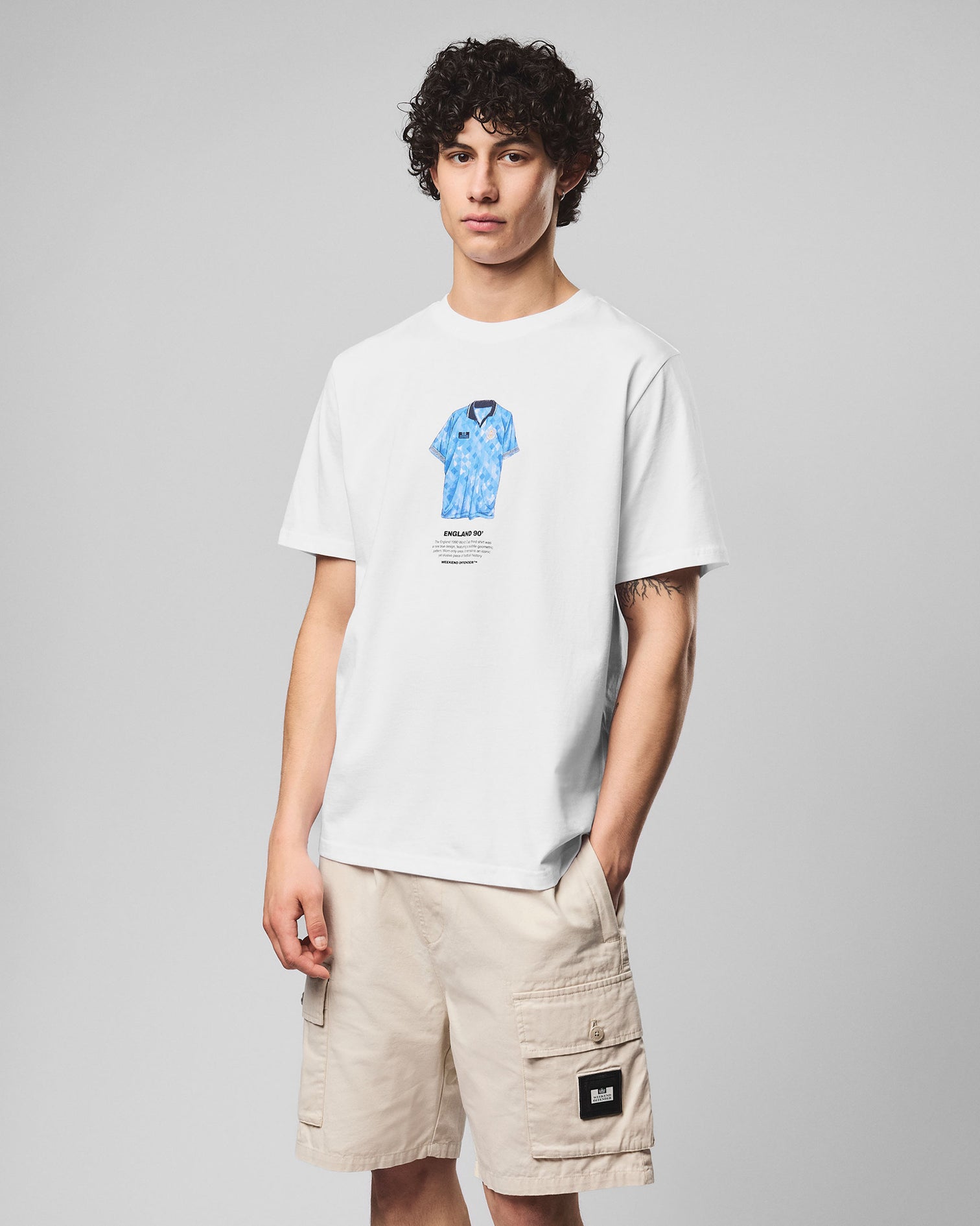 Weekend Offender Butcher Graphic T-Shirt White