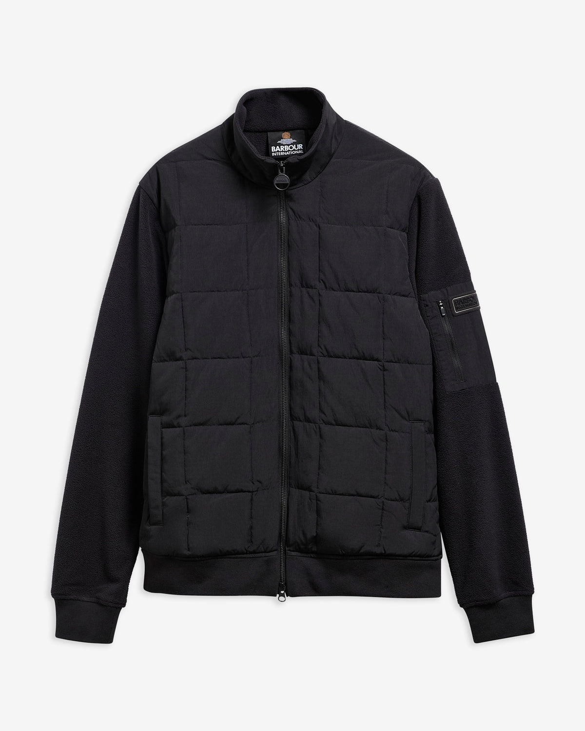 Barbour International Burnhope Quilted Sweat - Black