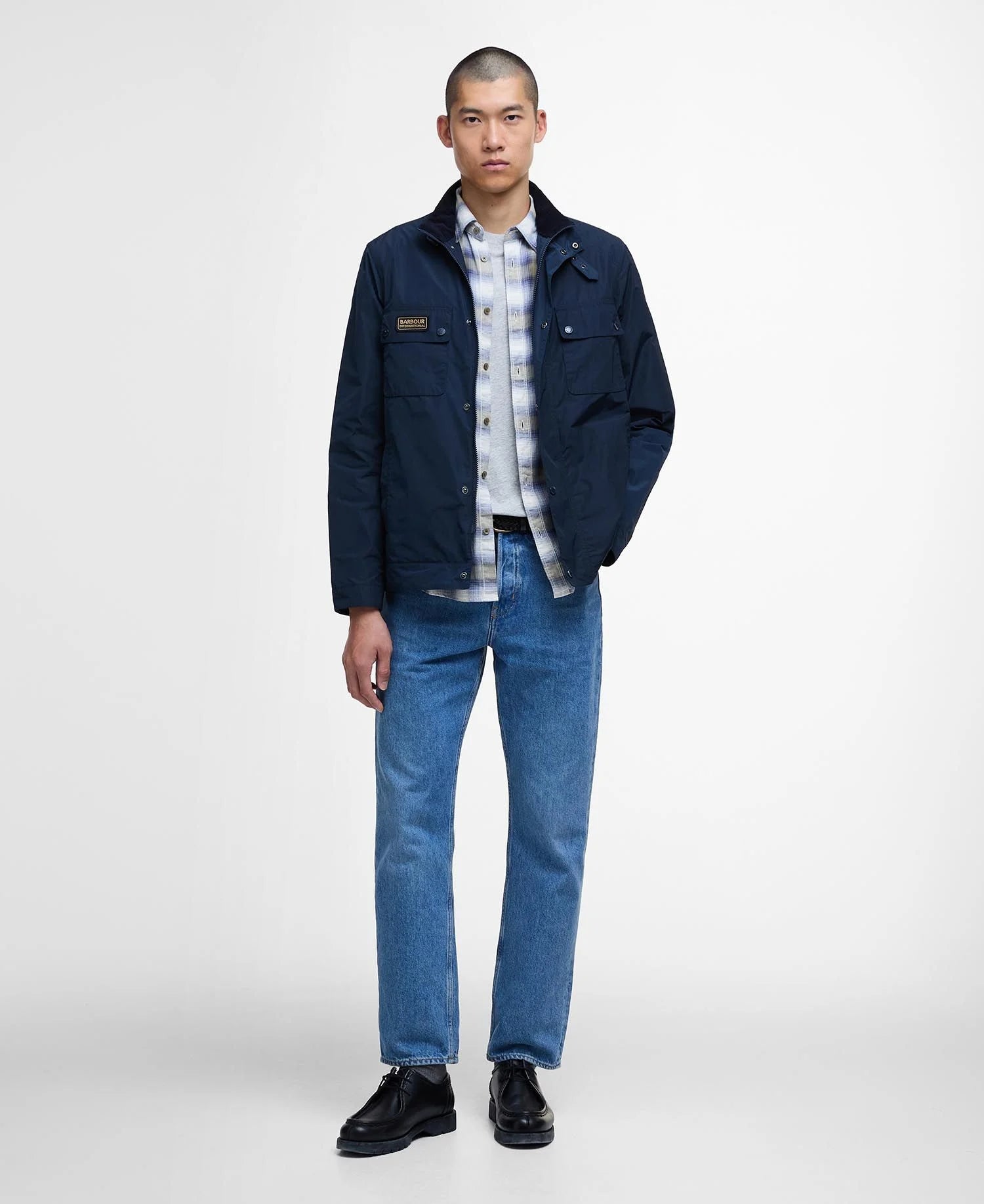 Barbour International Merton Shell Showerproof Jacket - Navy