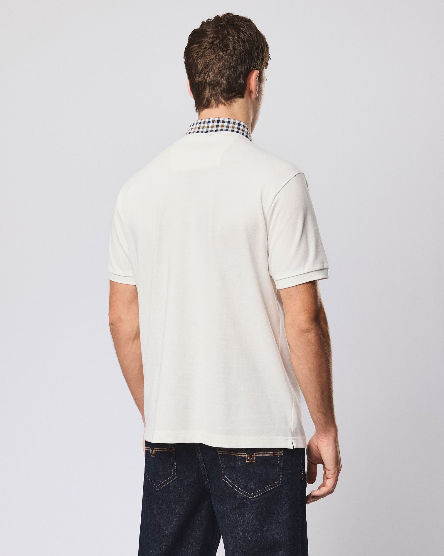 Weekend Offender Tipasa Jacquard Rib Polo - Ghost