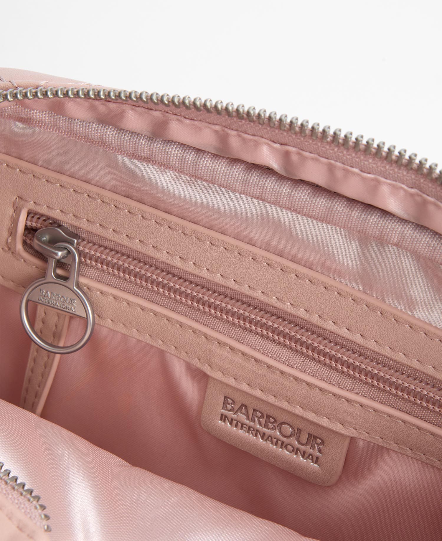 Barbour International Quilted Sloane Crossbody Bag - Pale Mauve
