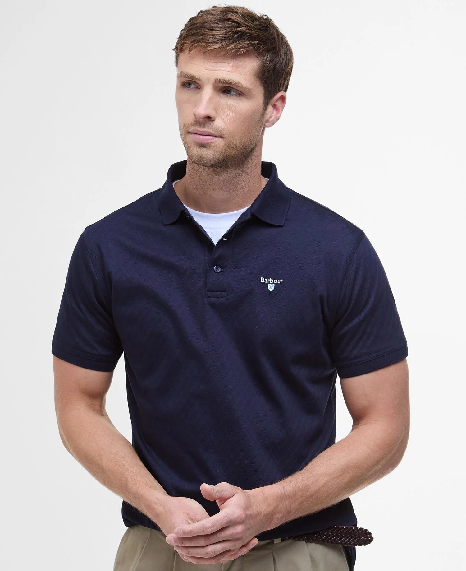 Barbour Sutton Tailored Fit Polo Shirt - Navy