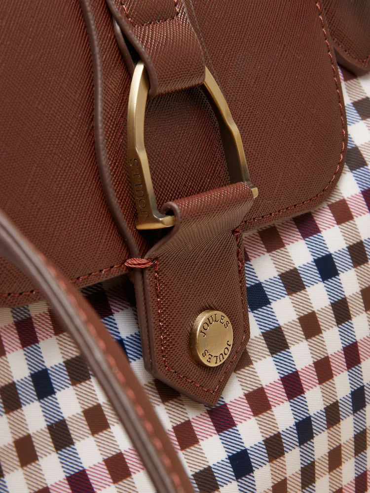 Joules Edie Gingham Tote Shoulder Bag
