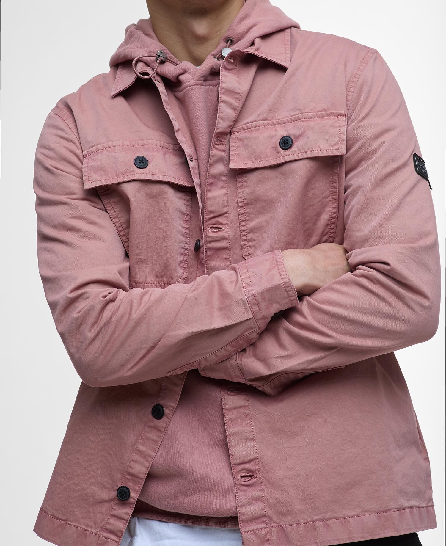 Barbour International Arlo Overshirt - Vintage Pink