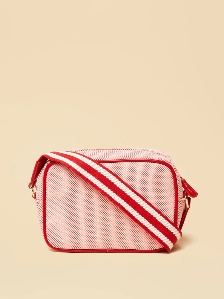Joules Blair Red Canvas Cross Body Bag
