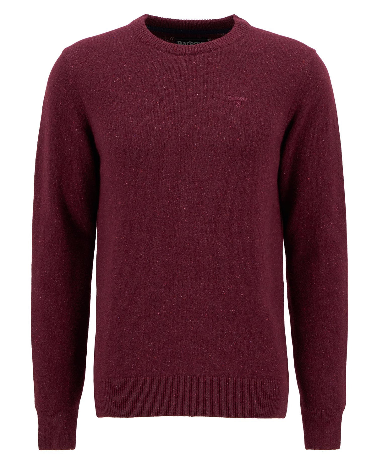 Barbour Essential Tisbury Crew-Neck Jumper - Ruby
