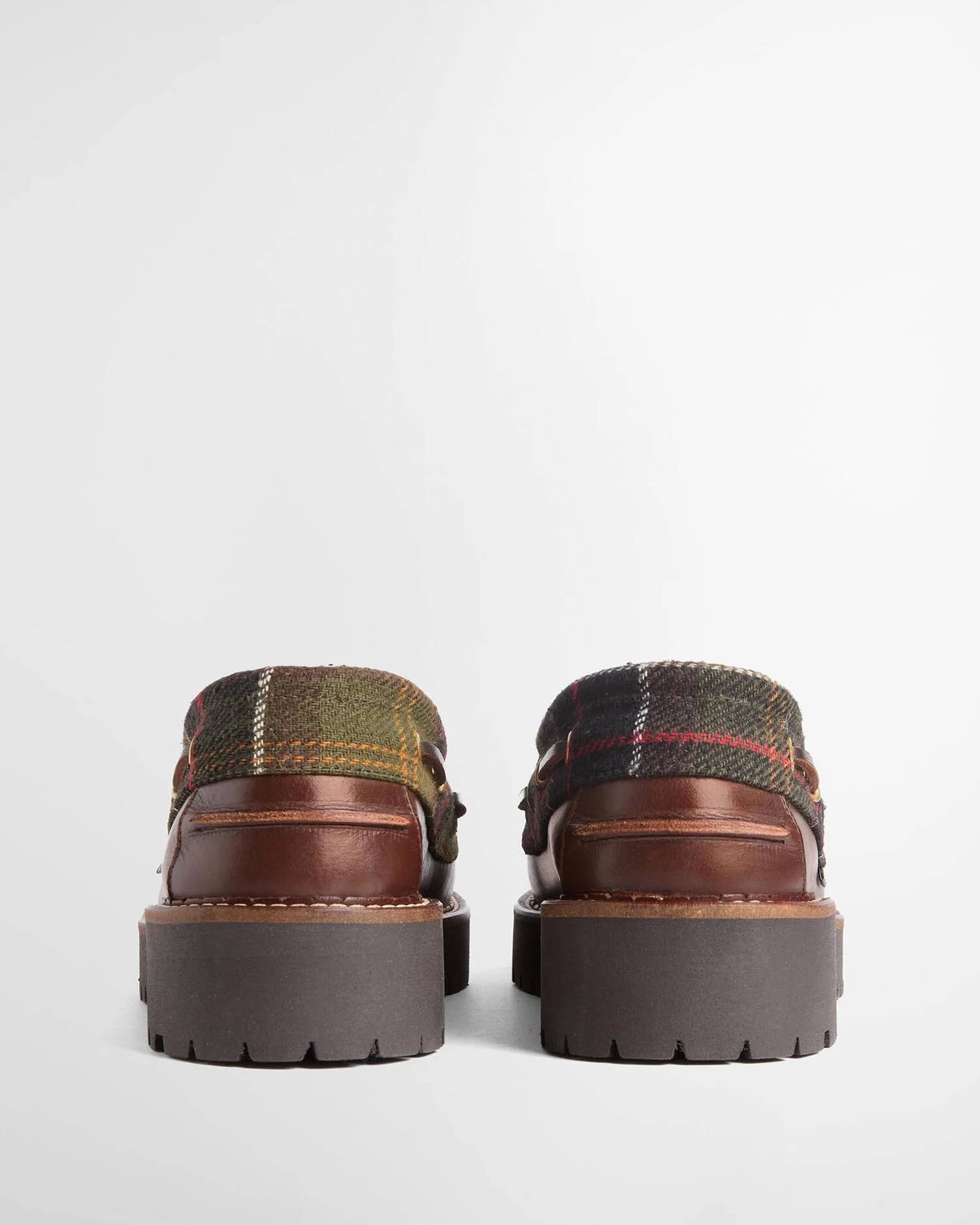 Barbour Darras Boat Shoe - Brown/Classic Tartan