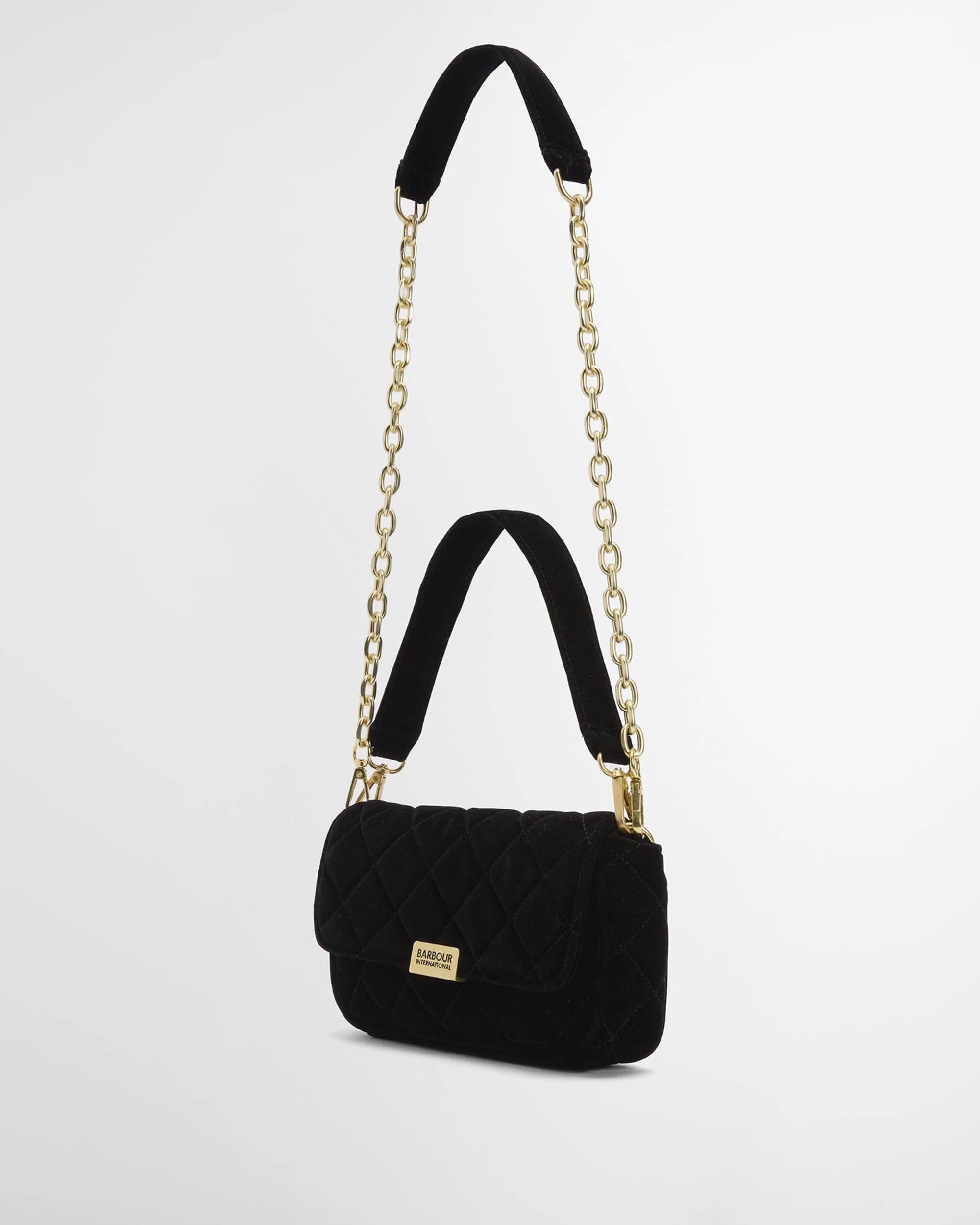 Barbour International Quilted Mini Soho Crossbody Bag - Velvet Black