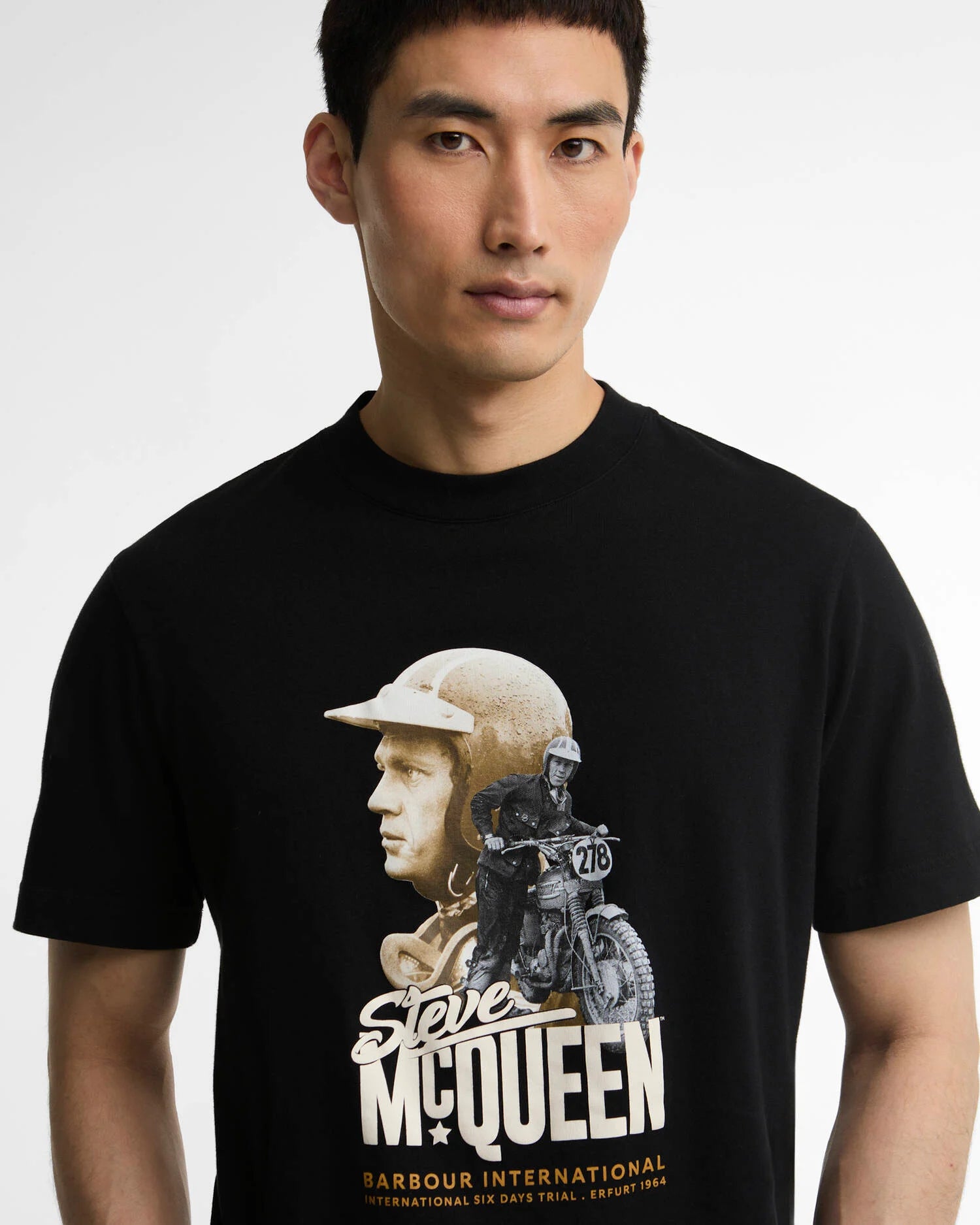 Barbour International SMQ Rainey Graphic T-Shirt - Black