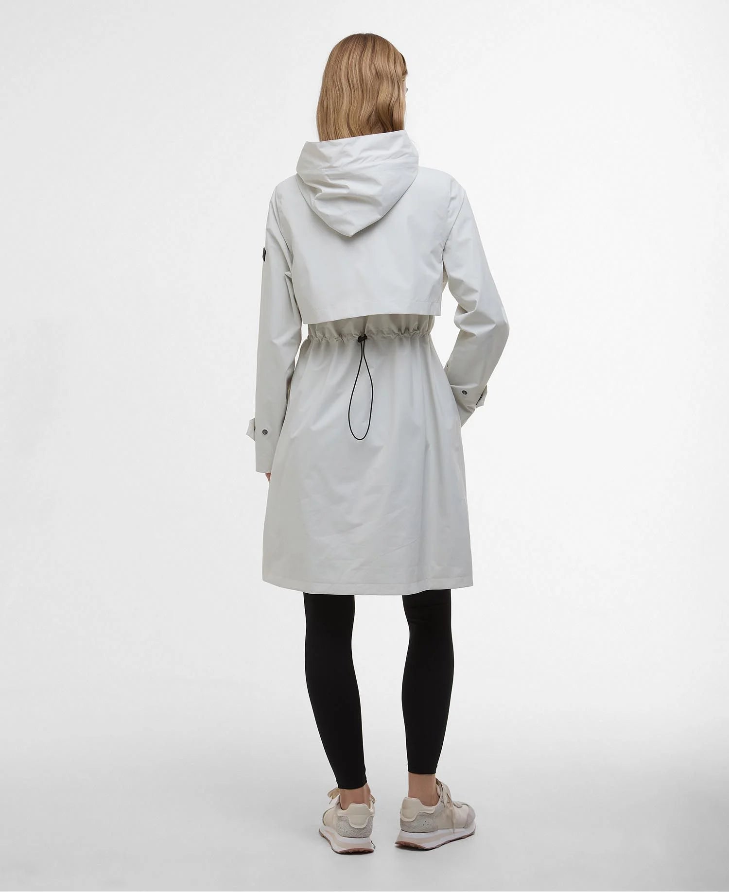 Barbour International Longline Kyra Waterproof Jacket - Silver Birch