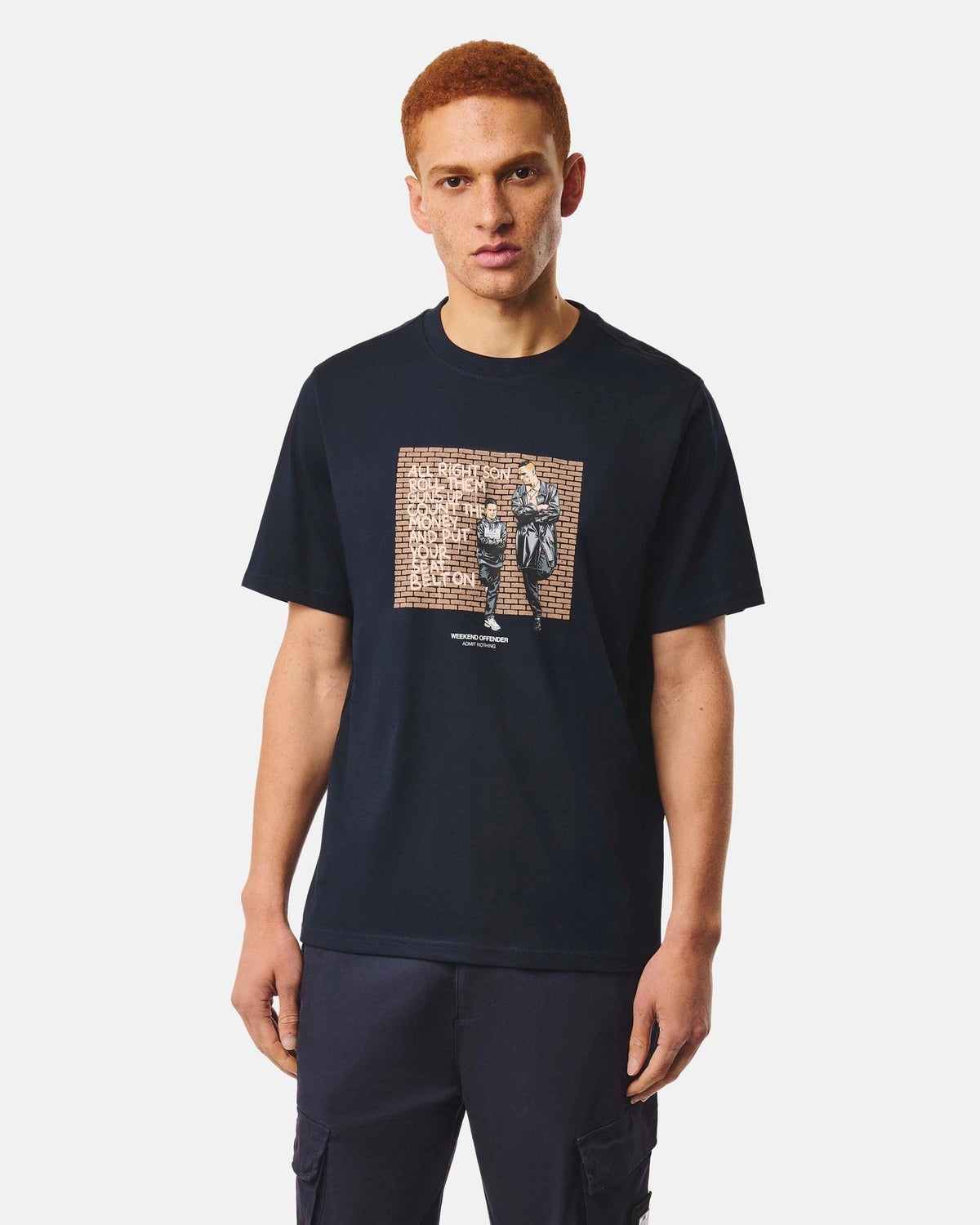 Weekend Offender Pater T-Shirt - Navy