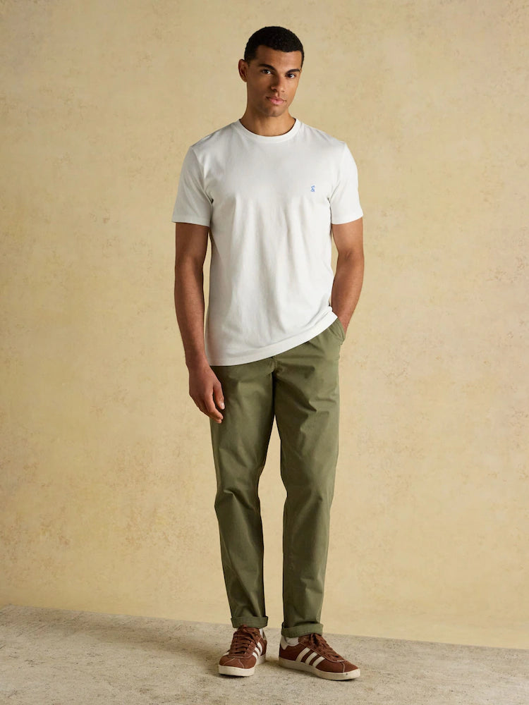 Joules Everyday White Classic Fit Cotton T-Shirt