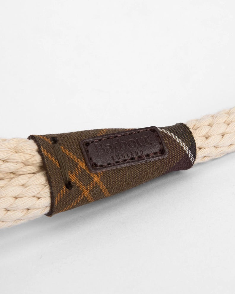 Barbour Rope Dog Lead - Natural