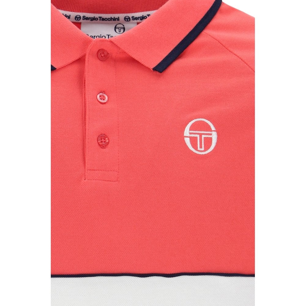 Sergio Tacchini Cambio Polo Shirt - Dubarry/Gardenia/ Maritime Blue