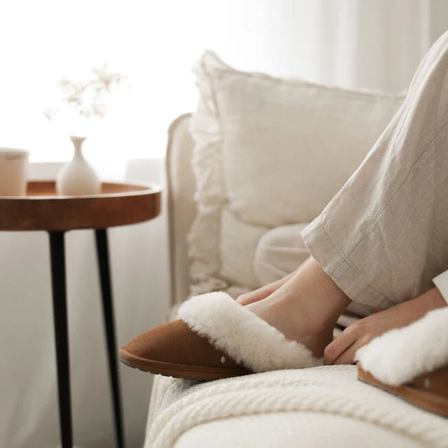 Emu Australia Jolie Slippers - Chestnut