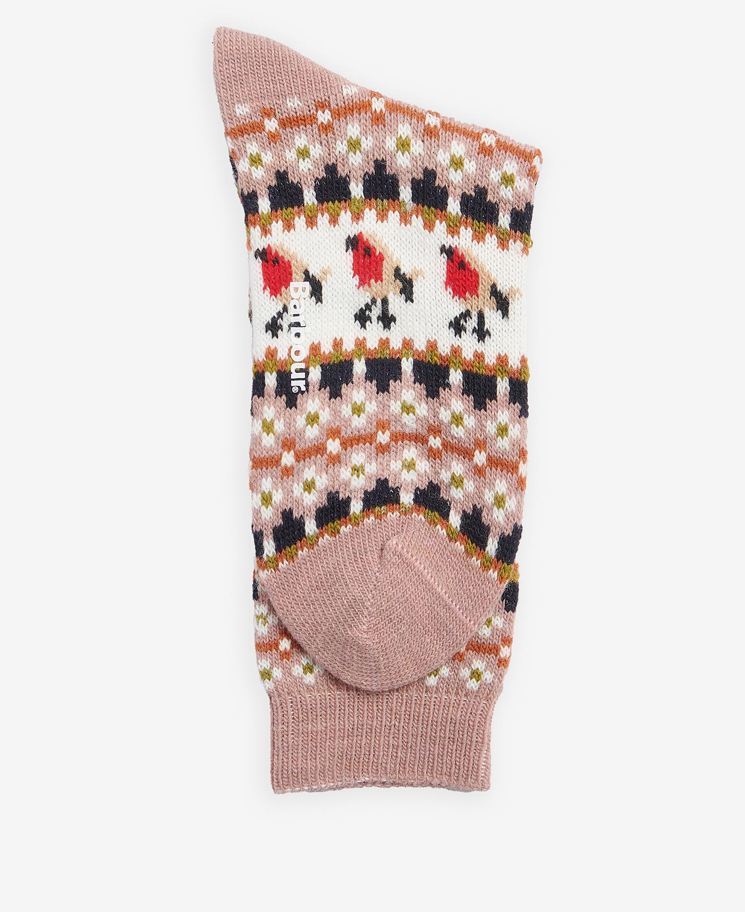Barbour Robin Fairisle Socks - Pink