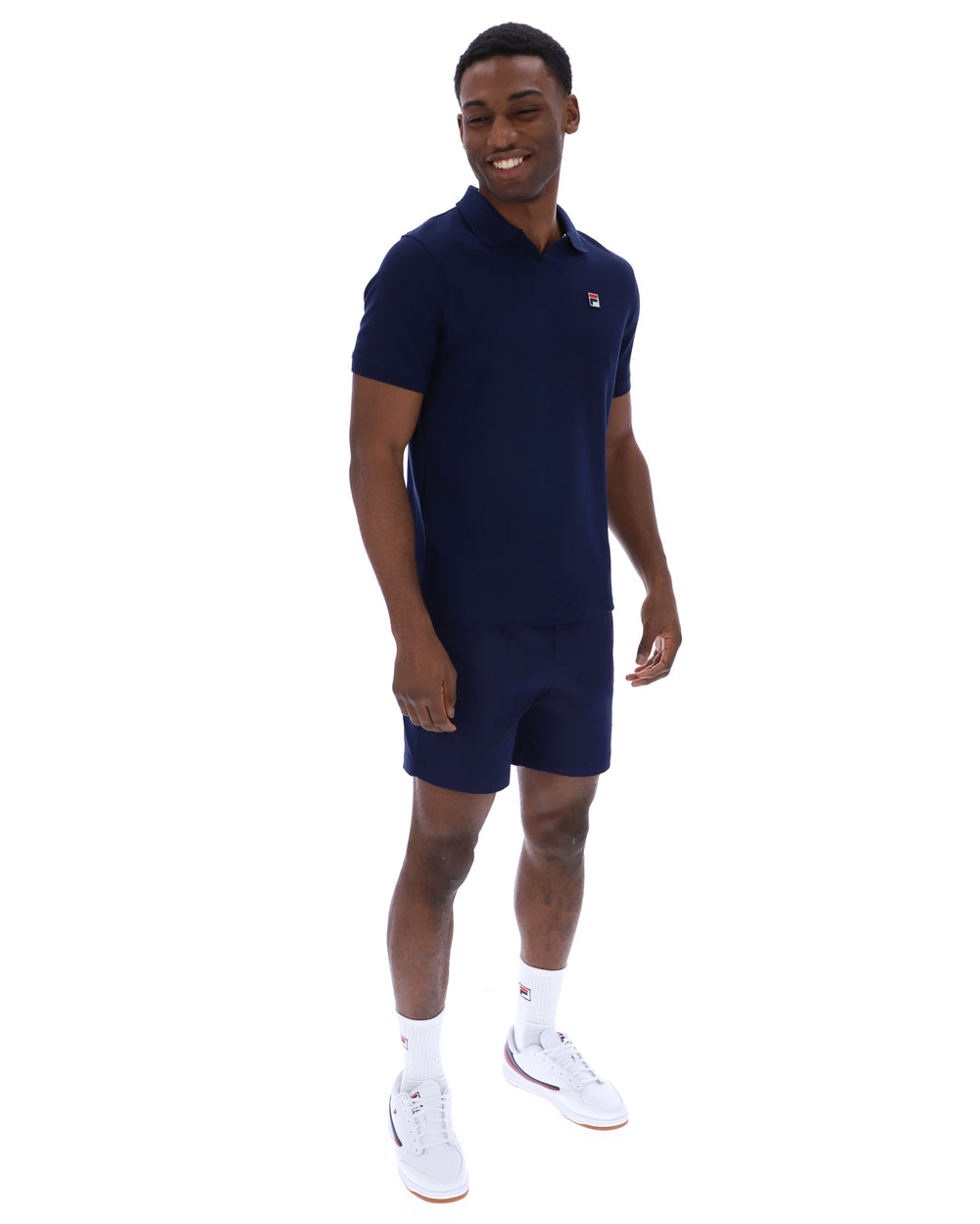 FILA Tristiano Textured Polo - Fila Navy