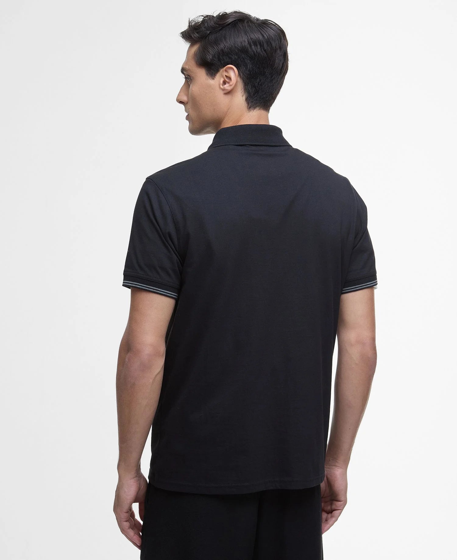Barbour Ollie Twin Tipped Placket Polo Shirt - Black