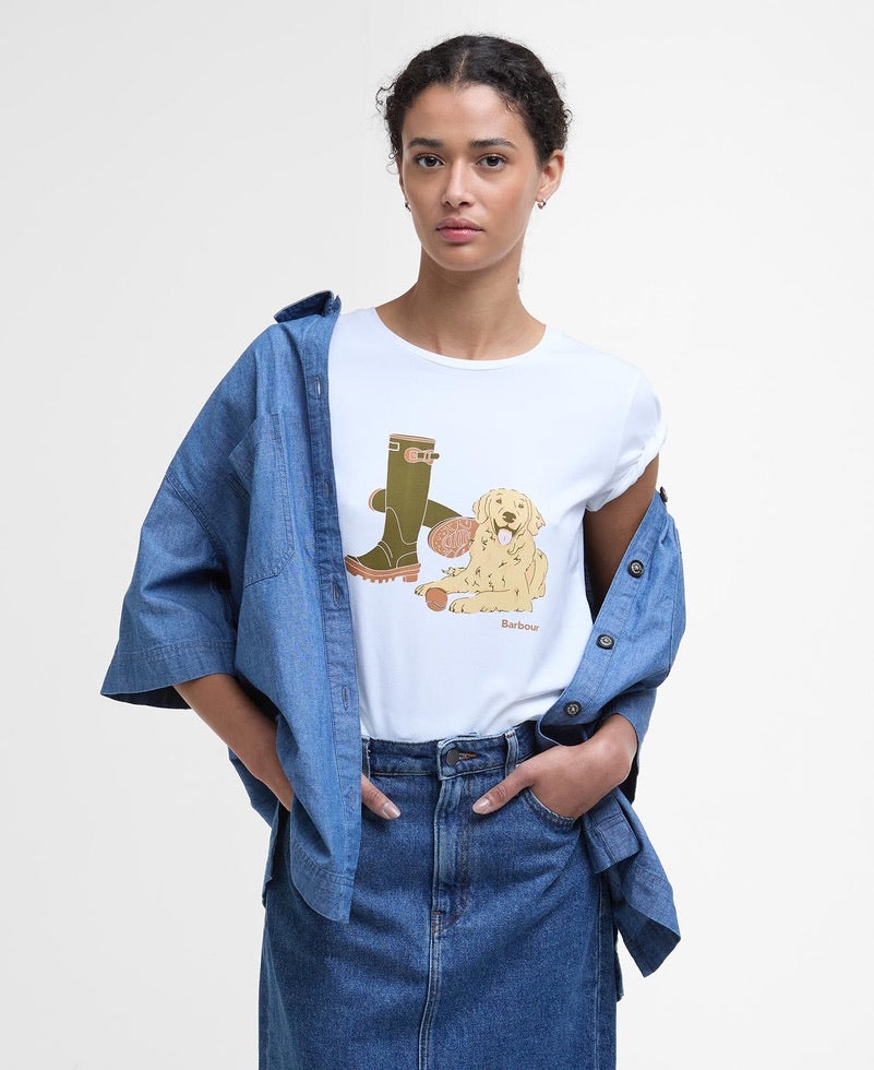 Barbour Rowan T-Shirt - White