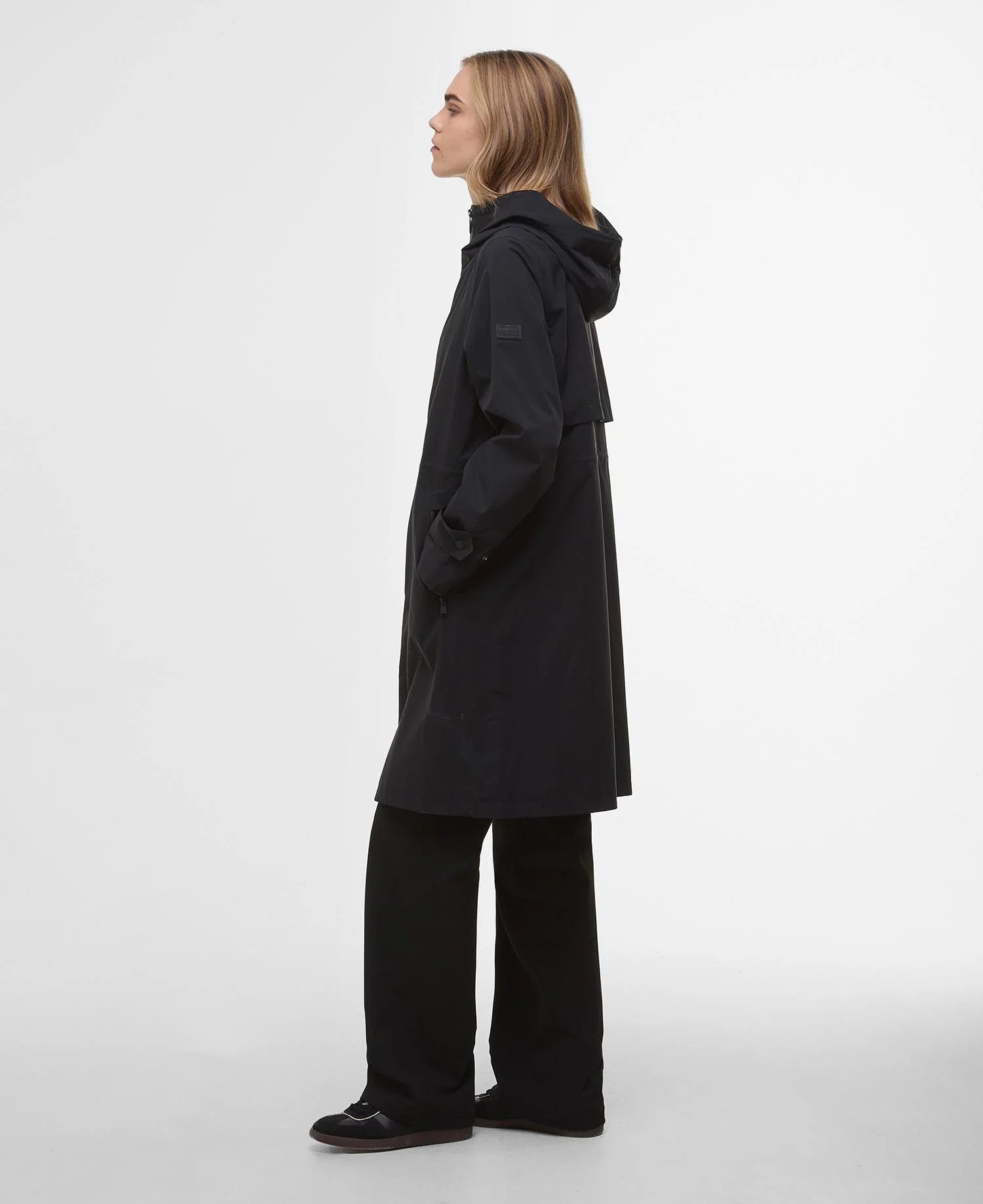 Barbour International Longline Kyra Waterproof Jacket - Black