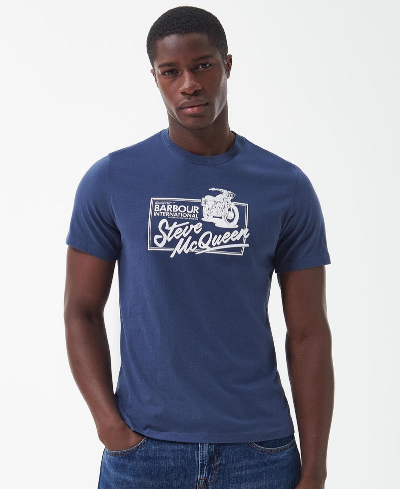 Barbour International Eddie T-Shirt - Oxford Navy
