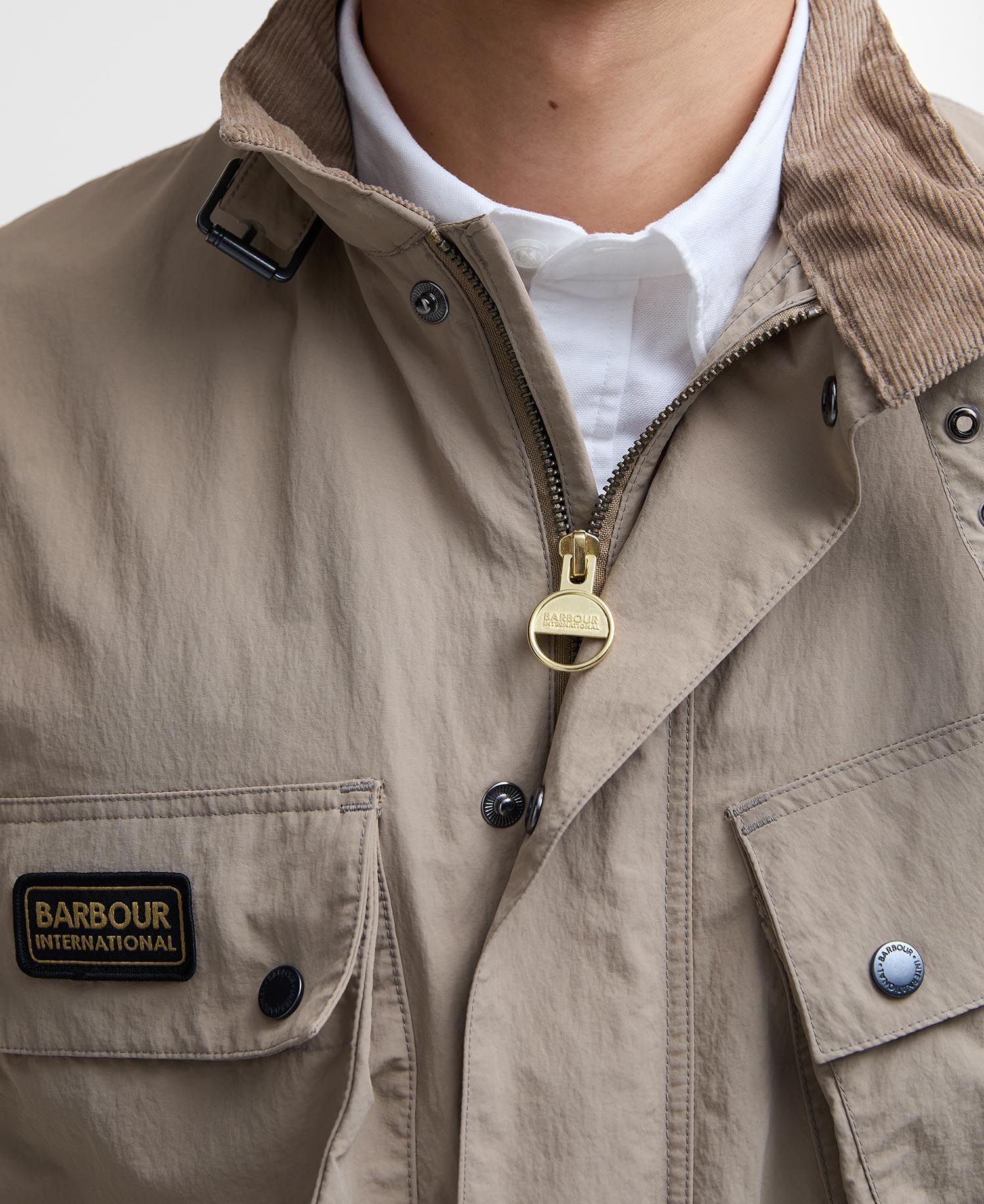 Barbour International Contempary A7 Showerproof Jacket - Timberwolf