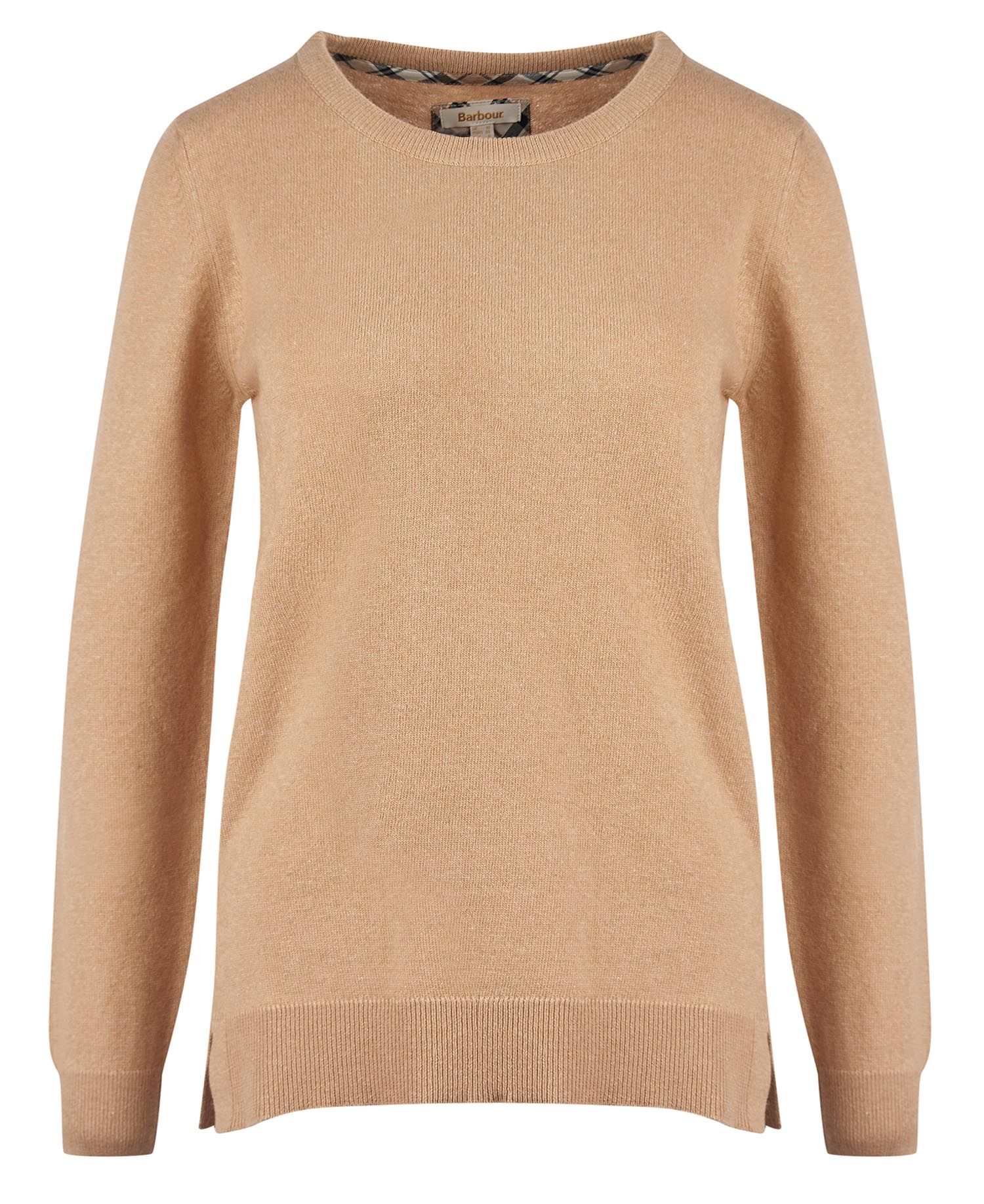 Barbour Pendle Crew Knitted Jumper - Caramel/Fawn