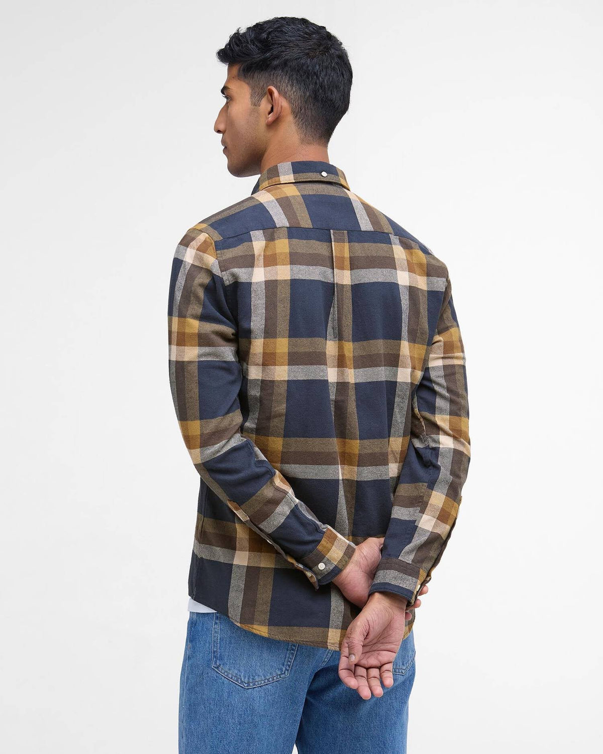 Barbour Folley Tailored Checked Shirt - Navy
