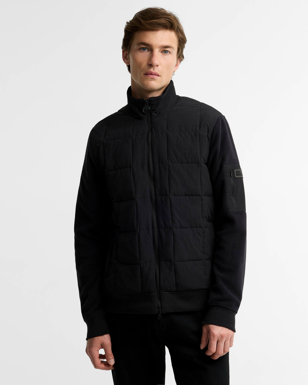 Barbour International Burnhope Quilted Sweat - Black