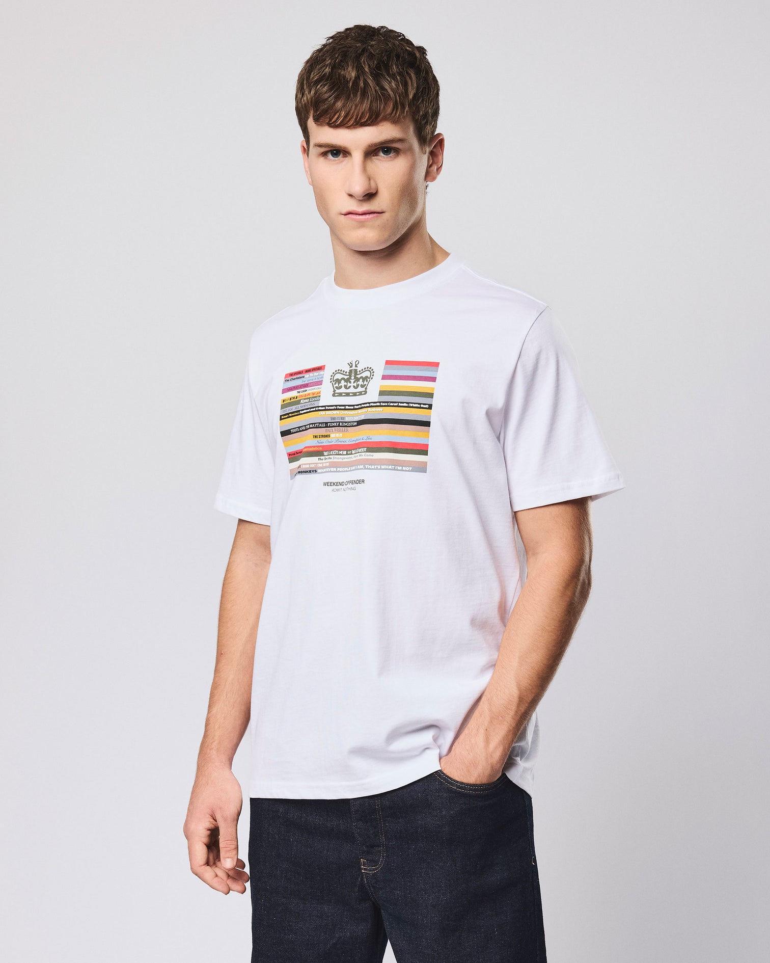 Weekend Offender Vinyl T-Shirt - White