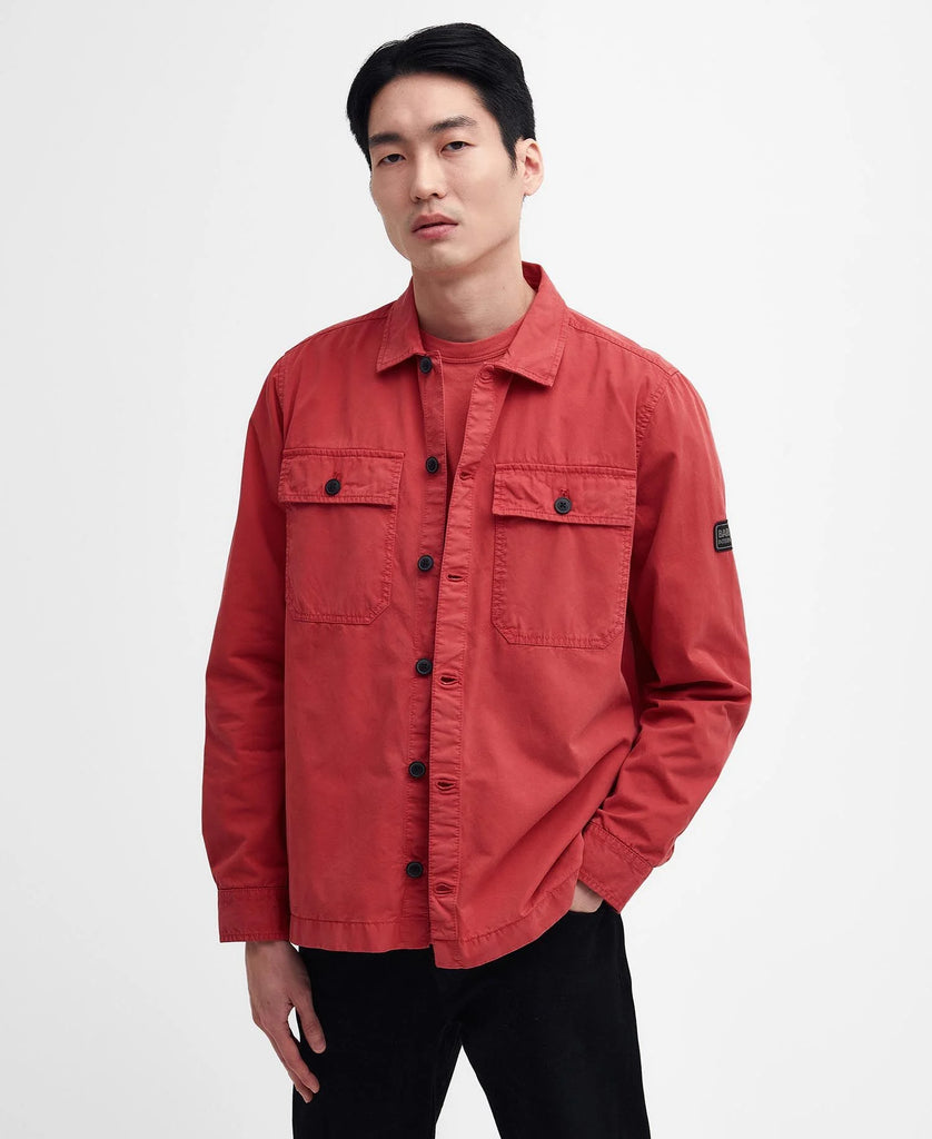 Barbour International Adey Overshirt - Mineral Red