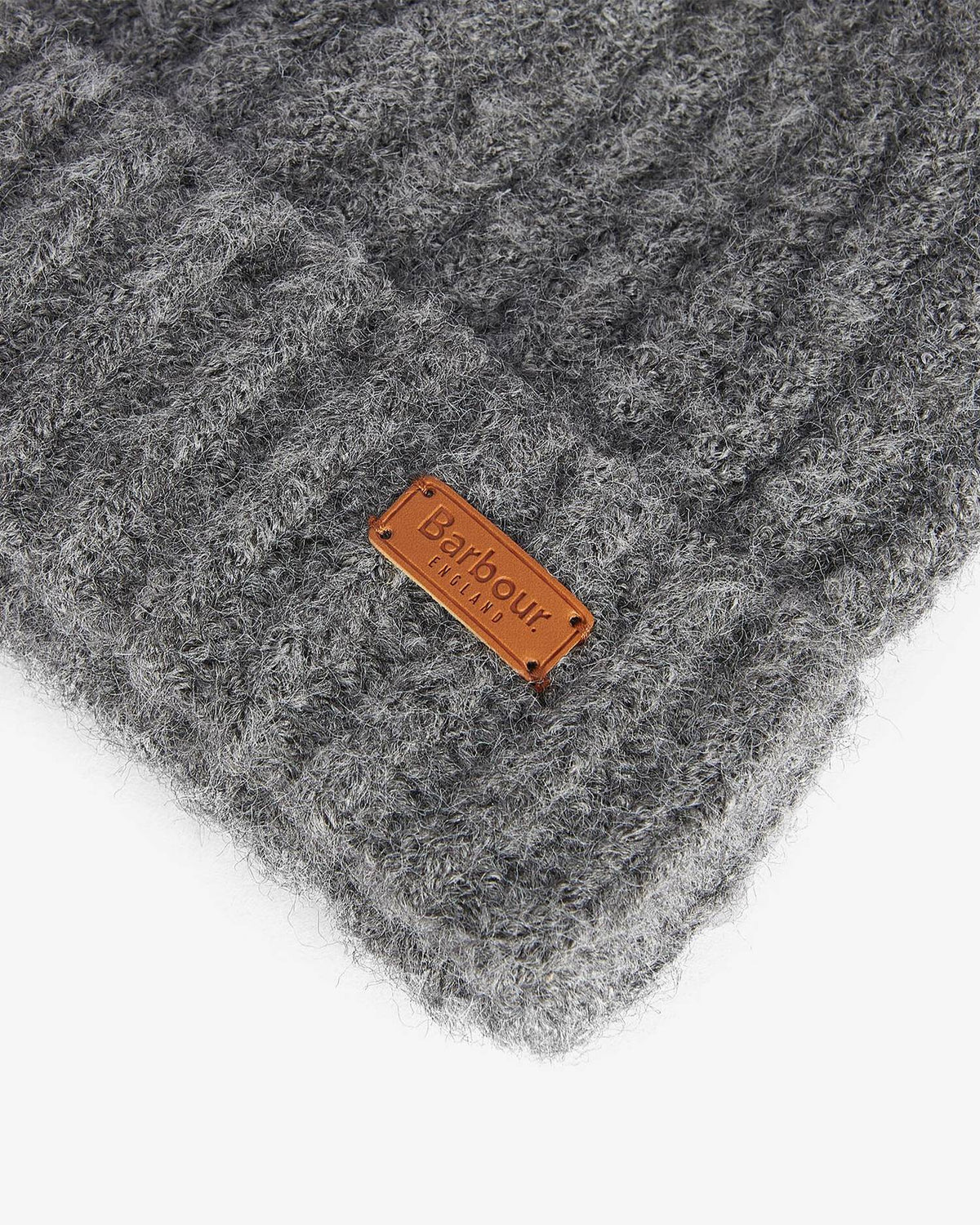 Barbour Saltburn Beanie & Tartan Scarf Set - Grey Rose